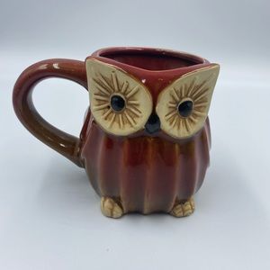 Cracker Barrel Ceramic 3D Big eyed Owl Mug